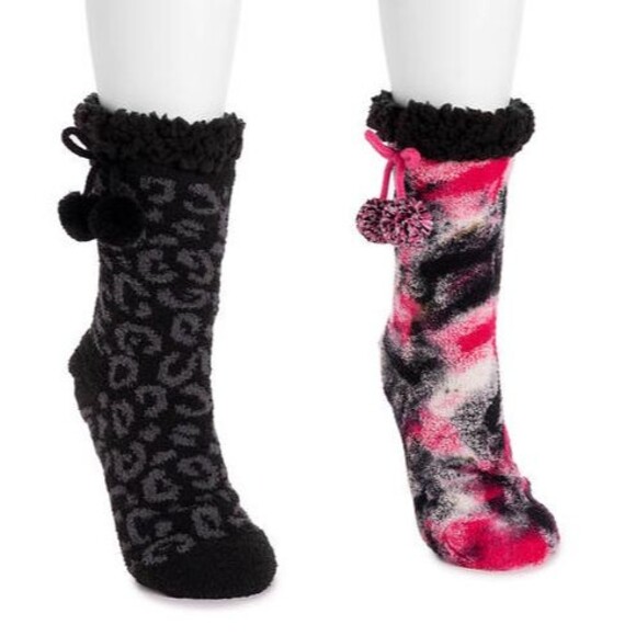 Betsey Johnson Women's Betsey Tie Dye Cabin Sock (2 Pairs) - S/M (5-7) - Picture 5 of 5